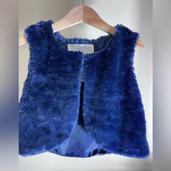 GIRLS Winter Fall Warm Faux Short Vest Jacket Sleeveless - Picture 1 of 6